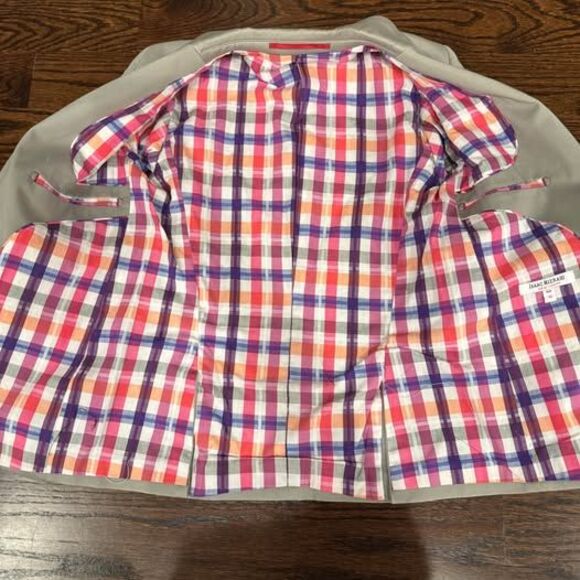 Issac Mizrahi grey blazer size boys 10 - Picture 2 of 4